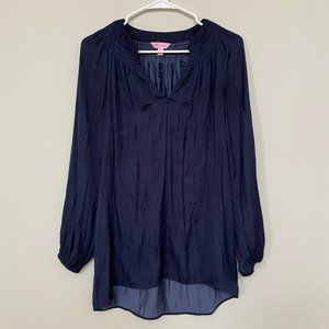 Lilly Pulitzer Navy Blue Hollis Top